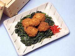 豆腐とツナの団子揚げ