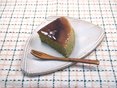 緑茶のチーズケーキ