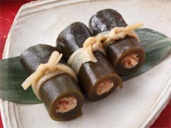 さけの昆布巻き
