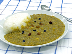 残り野菜のキーマカレー
