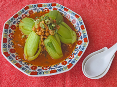 青梗菜の担々ソース