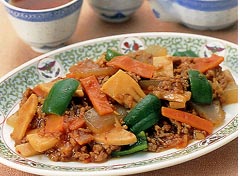 麻婆磨芋（こんにゃくの豆板醤炒め）