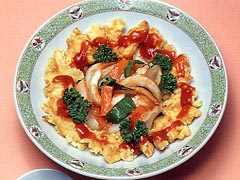 鶏ささみの甘酢あん