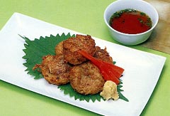 納豆と根菜の寄せ揚げ