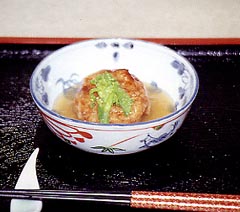 じゃがいも団子のあんかけ