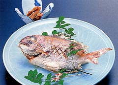 鯛の塩焼き
