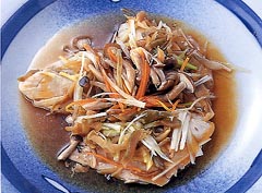 鯛のザーサイ蒸し