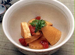  たけのこの梅煮