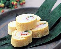 そうめんの卵巻き