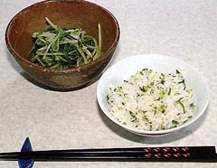 水菜のからし和え