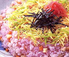 「お芋で酢」チラシ寿司