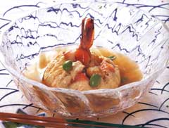えび蒸し豆腐