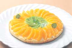 キウイとオレンジのタルト