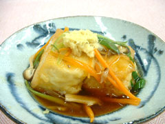 揚げ出し豆腐野菜あんかけのレシピ ロイヤルクイーン料理教室 No1604