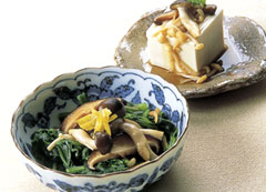 ほうれん草のきのこ和え