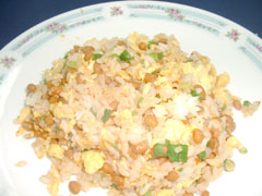 納豆のチャーハン