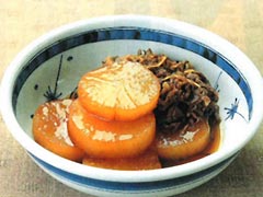 牛肉と大根のうま煮