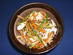 鶏のきんぴら丼