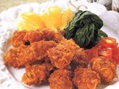鶏のコーンフレーク揚げ