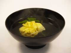 菊花卵の吸いもの