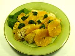 鶏肉のオレンジ煮