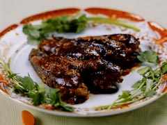 ナスのひき肉はさみ焼き
