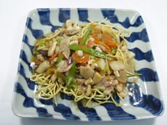 四川風焼きそば(かた焼きそば)