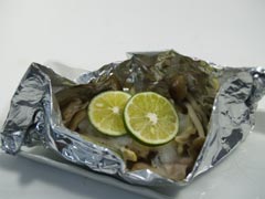 さんまのとろろホイル焼き