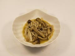 きのこのブランデー蒸し