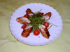 プロセスチーズ・鶏ササミ包み揚げ