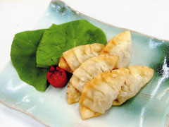 梅しそもち入り揚げギョウザ