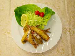 いわしのしそ揚げ