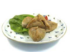 そば粉と打ち豆のサモサ