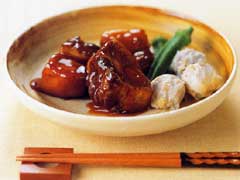 豚の角煮（ピリ辛）