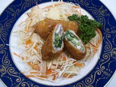 豚肉のポパイ巻き