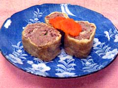 油揚げの甘辛ロール煮