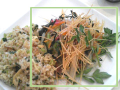 そうめんパリパリ野菜葛ソースがけ