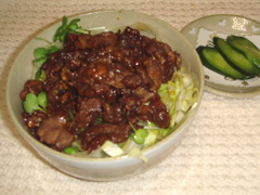 牛肉のポン酢丼