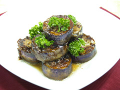 ナスのワイン煮