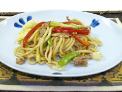 ウコンの焼きうどん