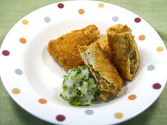 納豆巾着のフライ