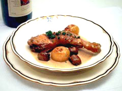 鶏のワイン煮