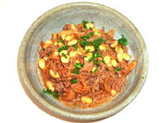 大豆のケチャップ煮