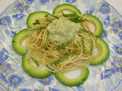アボカド冷製パスタ	
