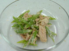 いんげんのシーチキンサラダ