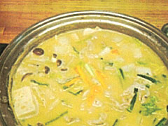 カレー豆乳鍋