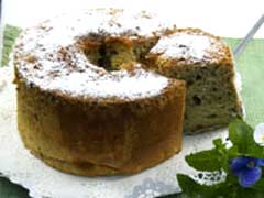 あずきのシフォンケーキ(ノンオイル･ノンベーキング）