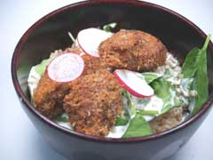 カレーレバーカツ丼