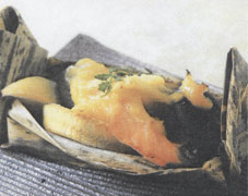 鮭の田楽味噌焼き
