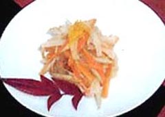 根菜のごま酢和え
